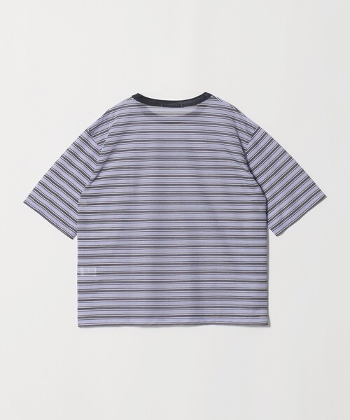 BEAUTY&YOUTH UNITED ARROWS（ビューティーアンドユースユナイテッドアローズ）の「コットンポリエステル シアーボーダー Tシャツ（Tシャツ/カットソー・レディース・オフホワイト/ダークブラウン/ライラック・FREE）」の17枚目の写真
