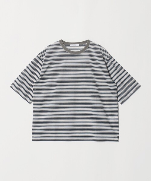 BEAUTY&YOUTH UNITED ARROWS（ビューティーアンドユースユナイテッドアローズ）の「コットンポリエステル シアーボーダー Tシャツ（Tシャツ/カットソー・レディース・オフホワイト/ダークブラウン/ライラック・FREE）」の21枚目の写真