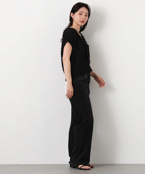 Gready Brilliant(グレディブリリアン)の「フリンジジャガードベスト(ニット/セーター・レディース・ブラック/アイボリー/ワイン・38)」の22枚目の写真