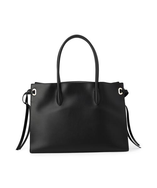 NATURAL BEAUTY BASIC（ナチュラルビューティーベーシック）の「〈A4収納可〉オーバルアイレットトート（トートバッグ・レディース・ダークブラウン/ブラック・-）」の3枚目の写真