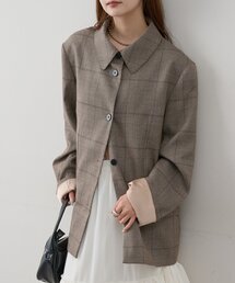 チェックシャツジャケット