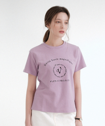 Main Logo Needlework T-shirt (Purple)