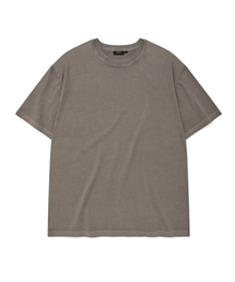 PIGMENT WASHED SHORT SLEEVES (BROWN)