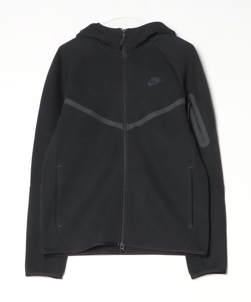 NIKE(ナイキ)の「NIKE TECH FLEECE WR FULL ZIP L/S HOODIE HV0950(パーカー・メンズ・グレー/ブラック・L/M)」の1枚目の写真