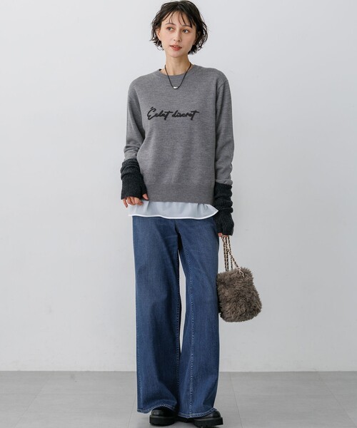 23区（ニジュウサンク）の「ナチュラルコットンベア シアーコンビ カットソー（Tシャツ/カットソー・レディース・ブラック系/ホワイト系・38/40）」の16枚目の写真