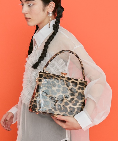 manana suerte(マニャーナスエルテ)の「2WAYビジューショルダー/ハンドバッグ(ショルダーバッグ・レディース・レオパード/ブラック・FREE)」の2枚目の写真