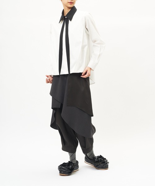 gomme(ゴム)の「ボウタイバルーンシャツ(シャツ/ブラウス・レディース・ホワイト・MEDIUM)」の12枚目の写真