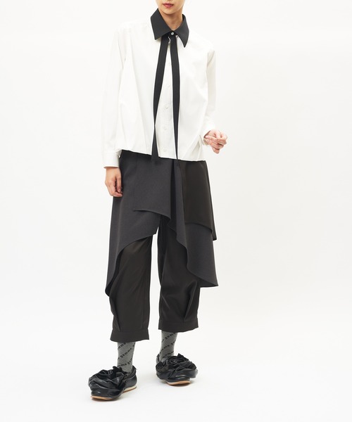gomme(ゴム)の「ボウタイバルーンシャツ(シャツ/ブラウス・レディース・ホワイト・MEDIUM)」の13枚目の写真