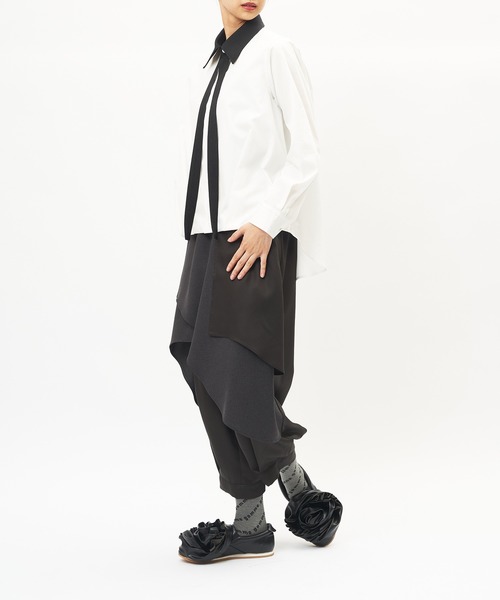 gomme(ゴム)の「ボウタイバルーンシャツ(シャツ/ブラウス・レディース・ホワイト・MEDIUM)」の14枚目の写真