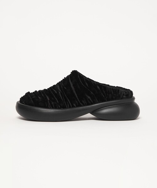 SY UNITED ARROWS(シーユナイテッドアローズ)の「<SY>ギャザースリッポン フラット50(スリッポン・レディース・ライトグレー/ライム/ブラック・22.5cm/23.5cm/24.5cm)」の2枚目の写真