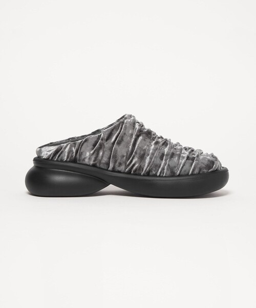 SY UNITED ARROWS(シーユナイテッドアローズ)の「<SY>ギャザースリッポン フラット50(スリッポン・レディース・ライトグレー/ライム/ブラック・22.5cm/23.5cm/24.5cm)」の6枚目の写真