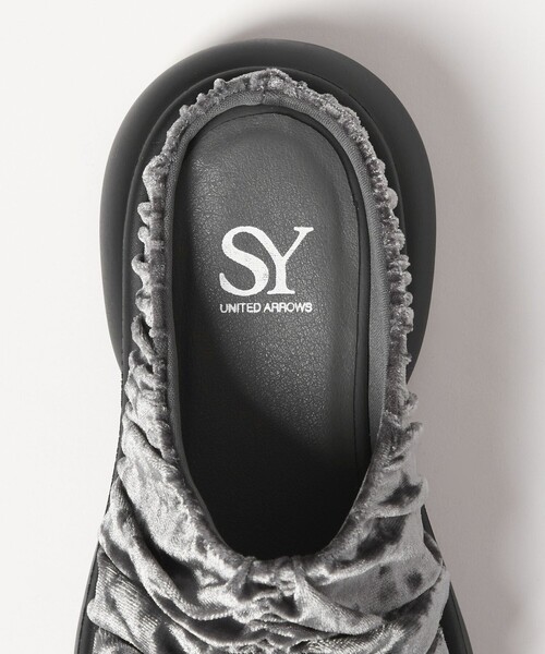 SY UNITED ARROWS(シーユナイテッドアローズ)の「<SY>ギャザースリッポン フラット50(スリッポン・レディース・ライトグレー/ライム/ブラック・22.5cm/23.5cm/24.5cm)」の9枚目の写真