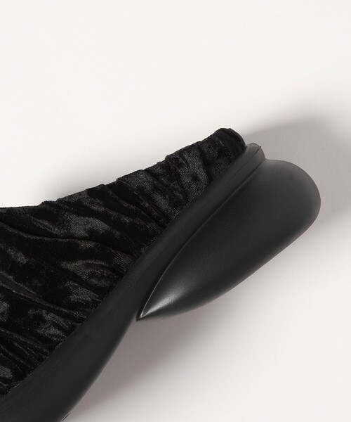 SY UNITED ARROWS(シーユナイテッドアローズ)の「<SY>ギャザースリッポン フラット50(スリッポン・レディース・ライトグレー/ライム/ブラック・22.5cm/23.5cm/24.5cm)」の14枚目の写真