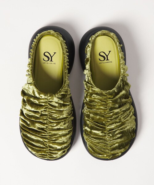 SY UNITED ARROWS(シーユナイテッドアローズ)の「<SY>ギャザースリッポン フラット50(スリッポン・レディース・ライトグレー/ライム/ブラック・22.5cm/23.5cm/24.5cm)」の15枚目の写真