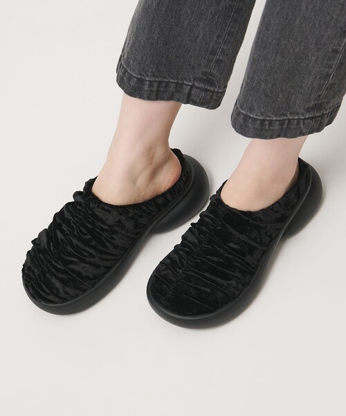 SY UNITED ARROWS(シーユナイテッドアローズ)の「<SY>ギャザースリッポン フラット50(スリッポン・レディース・ライトグレー/ライム/ブラック・22.5cm/23.5cm/24.5cm)」の18枚目の写真