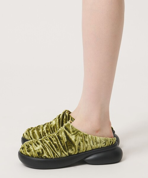 SY UNITED ARROWS(シーユナイテッドアローズ)の「<SY>ギャザースリッポン フラット50(スリッポン・レディース・ライトグレー/ライム/ブラック・22.5cm/23.5cm/24.5cm)」の19枚目の写真