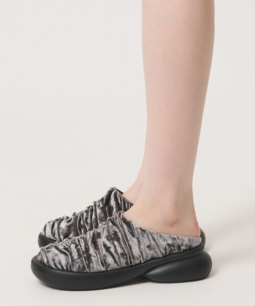 SY UNITED ARROWS(シーユナイテッドアローズ)の「<SY>ギャザースリッポン フラット50(スリッポン・レディース・ライトグレー/ライム/ブラック・22.5cm/23.5cm/24.5cm)」の20枚目の写真
