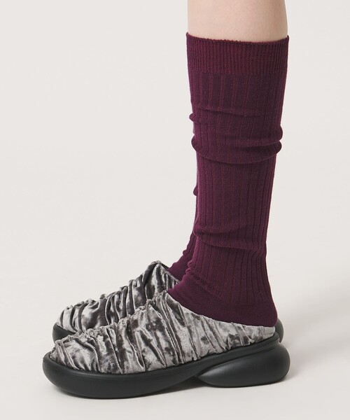SY UNITED ARROWS(シーユナイテッドアローズ)の「<SY>ギャザースリッポン フラット50(スリッポン・レディース・ライトグレー/ライム/ブラック・22.5cm/23.5cm/24.5cm)」の21枚目の写真