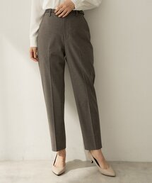 【セットアップ】ウールブレンドテーパードパンツ