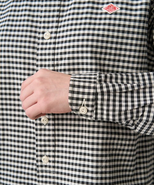DANTON(ダントン)の「Women's Oxford Round Collar Pullover Shirt Pattern(シャツ/ブラウス・レディース・ブラック系その他/ブルー系その他5・34/36/38)」の6枚目の写真