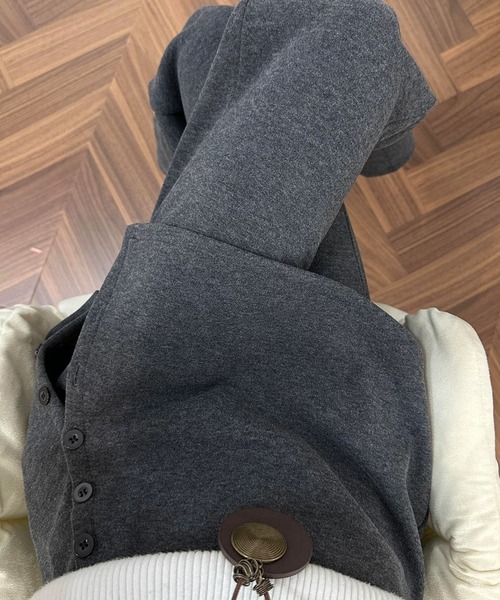 ampm（エーエムピーエム）の「スカートレイヤードワイドパンツ（その他パンツ・レディース・グレー/ブラック・S/M）」の16枚目の写真