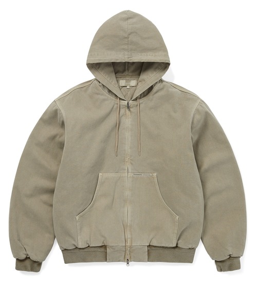 thisisneverthat(ディスイズネバーザット)の「Overdyed Hooded Jacket(ブルゾン・メンズ・ベージュ/ネイビー/ブラック・S/XL/L/M)」の1枚目の写真