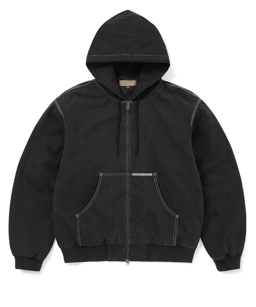 thisisneverthat(ディスイズネバーザット)の「Overdyed Hooded Jacket(ブルゾン・メンズ・ベージュ/ネイビー/ブラック・S/XL/L/M)」の2枚目の写真