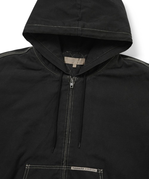 thisisneverthat(ディスイズネバーザット)の「Overdyed Hooded Jacket(ブルゾン・メンズ・ベージュ/ネイビー/ブラック・S/XL/L/M)」の4枚目の写真