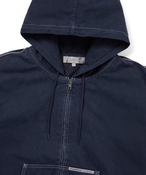 thisisneverthat(ディスイズネバーザット)の「Overdyed Hooded Jacket(ブルゾン・メンズ・ベージュ/ネイビー/ブラック・S/XL/L/M)」の12枚目の写真
