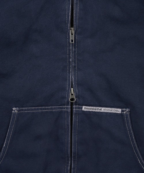thisisneverthat(ディスイズネバーザット)の「Overdyed Hooded Jacket(ブルゾン・メンズ・ベージュ/ネイビー/ブラック・S/XL/L/M)」の13枚目の写真