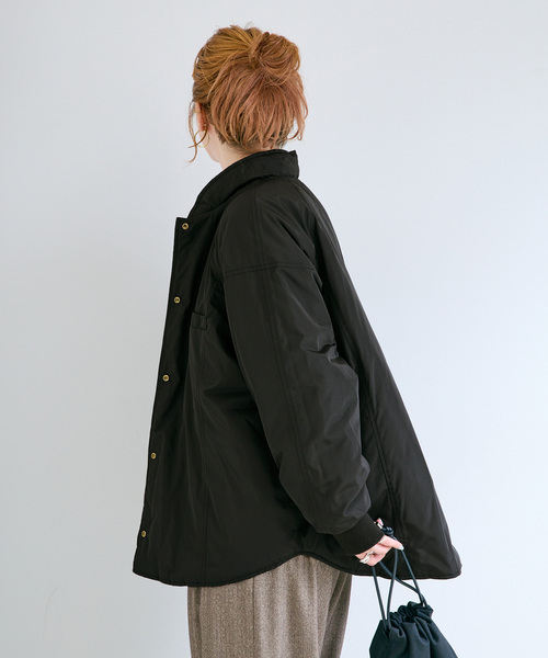 B.C STOCK（ベーセーストック）の「《追加4》ウォッシャブル / キルティングリバーシブルブルゾン（その他アウター・レディース・ブラック/カーキ/アイボリー・FREE）」の5枚目の写真