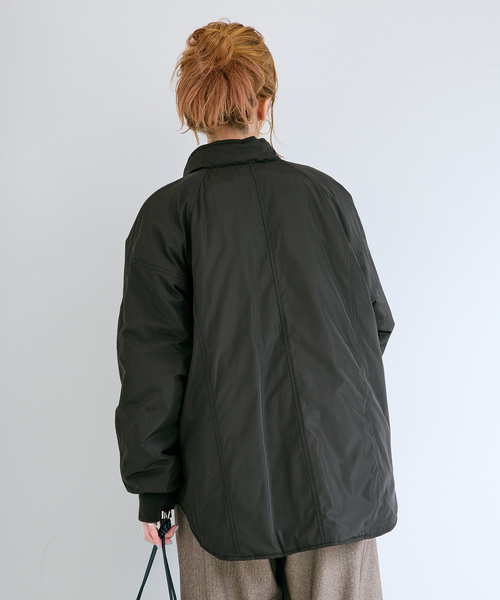B.C STOCK（ベーセーストック）の「《追加4》ウォッシャブル / キルティングリバーシブルブルゾン（その他アウター・レディース・ブラック/カーキ/アイボリー・FREE）」の6枚目の写真