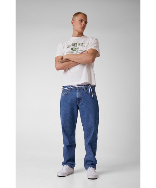 GUESS JEANS(ゲスジーンズ)の「GUESS JEANS G16 Straight デニムパンツ ジーンズ(デニムパンツ・メンズ・インディゴブルー・34inch/32inch/30inch/29inch/28inch)」の4枚目の写真