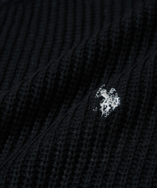U.S. POLO ASSN.(ユーエスポロアッスン)の「U.S. POLO ASSN. × PUBLUX/ユーエスポロアッスン 別注 ワンポイント 刺繍 畦編み クルーネック ニット プルオーバー 限定展開(ニット/セーター・メンズ・グレー/ブラック/ネイビー/サックスブルー・LARGE/MEDIUM/SMALL)」の20枚目の写真