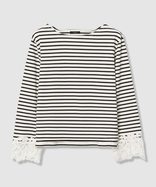 allureville(アルアバイル)の「【Oggi.jp掲載】レースカフバスクプルオーバー(Tシャツ/カットソー・レディース・オフホワイト/ホワイト系その他/ブラック系その他・2)」の6枚目の写真