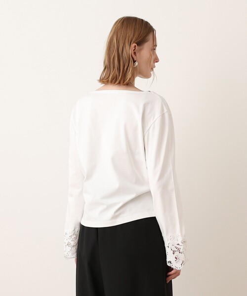 allureville(アルアバイル)の「【Oggi.jp掲載】レースカフバスクプルオーバー(Tシャツ/カットソー・レディース・オフホワイト/ホワイト系その他/ブラック系その他・2)」の21枚目の写真