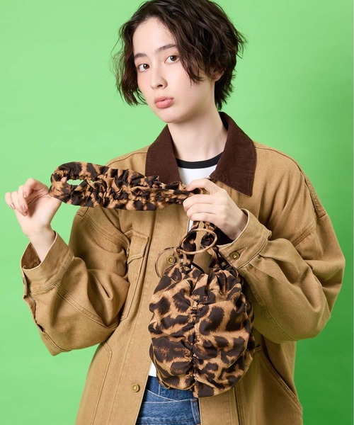 CONTROL FREAK / CTFK(コントロールフリーク)の「CONTROL FREAK(コントロールフリーク)ギャザーBONBONバッグ(ショルダーバッグ・レディース・シルバー/レオパード/ブラック・FREE)」の9枚目の写真