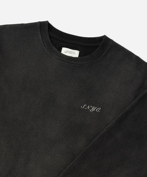 Saturdays NYC(サタデーズ ニューヨークシティ )の「S.NYC Terry LS Sweatshirt(スウェット・メンズ・チャコールグレー/オリーブ・L/M/S/XL)」の15枚目の写真