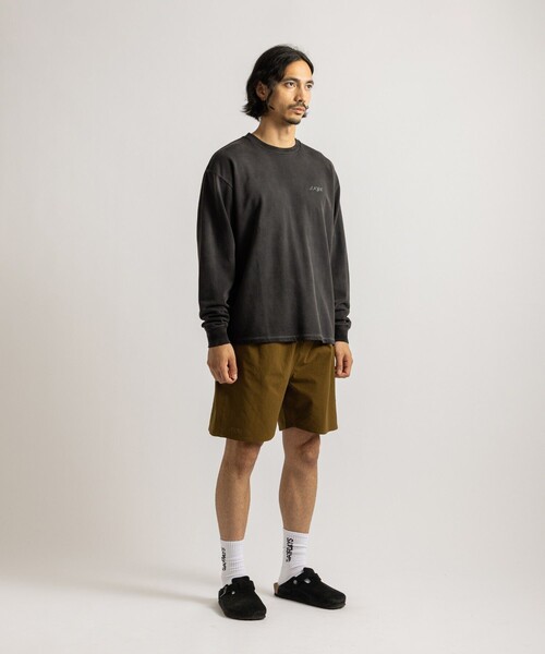 Saturdays NYC(サタデーズ ニューヨークシティ )の「S.NYC Terry LS Sweatshirt(スウェット・メンズ・チャコールグレー/オリーブ・L/M/S/XL)」の6枚目の写真