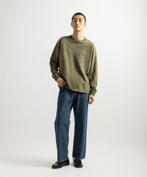 Saturdays NYC(サタデーズ ニューヨークシティ )の「S.NYC Terry LS Sweatshirt(スウェット・メンズ・チャコールグレー/オリーブ・L/M/S/XL)」の11枚目の写真