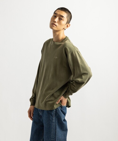 Saturdays NYC(サタデーズ ニューヨークシティ )の「S.NYC Terry LS Sweatshirt(スウェット・メンズ・チャコールグレー/オリーブ・L/M/S/XL)」の4枚目の写真