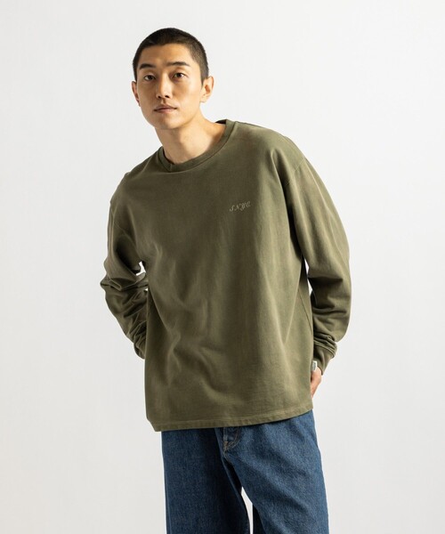 Saturdays NYC(サタデーズ ニューヨークシティ )の「S.NYC Terry LS Sweatshirt(スウェット・メンズ・チャコールグレー/オリーブ・L/M/S/XL)」の2枚目の写真