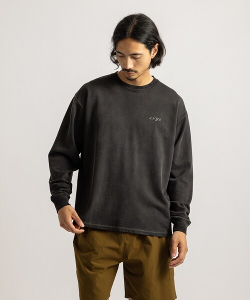 Saturdays NYC(サタデーズ ニューヨークシティ )の「S.NYC Terry LS Sweatshirt(スウェット・メンズ・チャコールグレー/オリーブ・L/M/S/XL)」の1枚目の写真