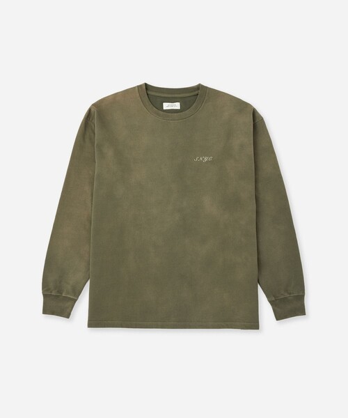Saturdays NYC(サタデーズ ニューヨークシティ )の「S.NYC Terry LS Sweatshirt(スウェット・メンズ・チャコールグレー/オリーブ・L/M/S/XL)」の13枚目の写真