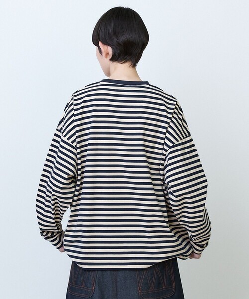 FRAPBOIS（フラボア）の「パークボーダーL/S Tシャツ②（Tシャツ/カットソー・レディース・グリーン/ピンク/ネイビー/ブルー・1/2）」の15枚目の写真
