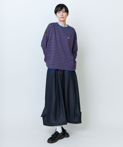 FRAPBOIS（フラボア）の「パークボーダーL/S Tシャツ②（Tシャツ/カットソー・レディース・グリーン/ピンク/ネイビー/ブルー・1/2）」の19枚目の写真