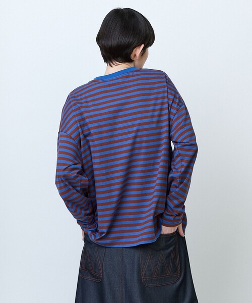 FRAPBOIS（フラボア）の「パークボーダーL/S Tシャツ②（Tシャツ/カットソー・レディース・グリーン/ピンク/ネイビー/ブルー・1/2）」の20枚目の写真