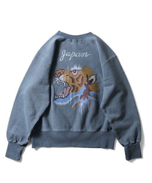HOUSTON(ヒューストン)の「HOUSTON ピグメントリバーススウェット(TIGER)(スウェット・レディース・ブラック/ブラウン/ワイン・0)」の5枚目の写真