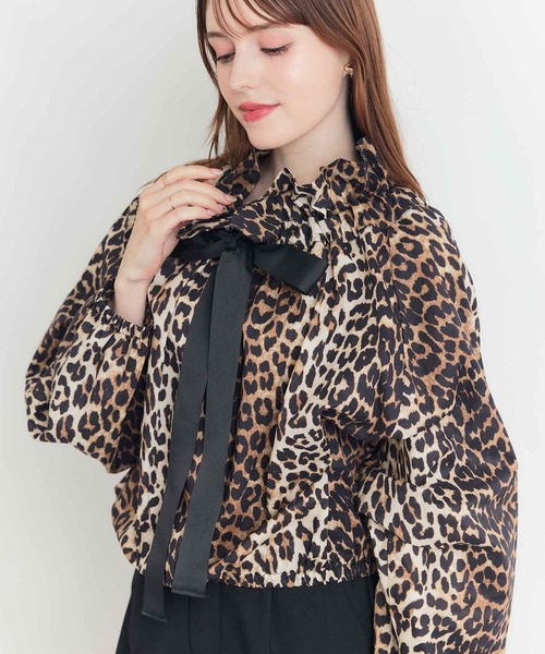 PICCIN（ピッチン）の「レオパードザビエルブラウス（シャツ/ブラウス・レディース・ブラウン系その他・M）」の3枚目の写真