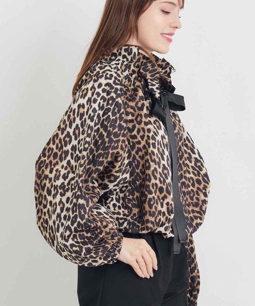 PICCIN（ピッチン）の「レオパードザビエルブラウス（シャツ/ブラウス・レディース・ブラウン系その他・M）」の4枚目の写真